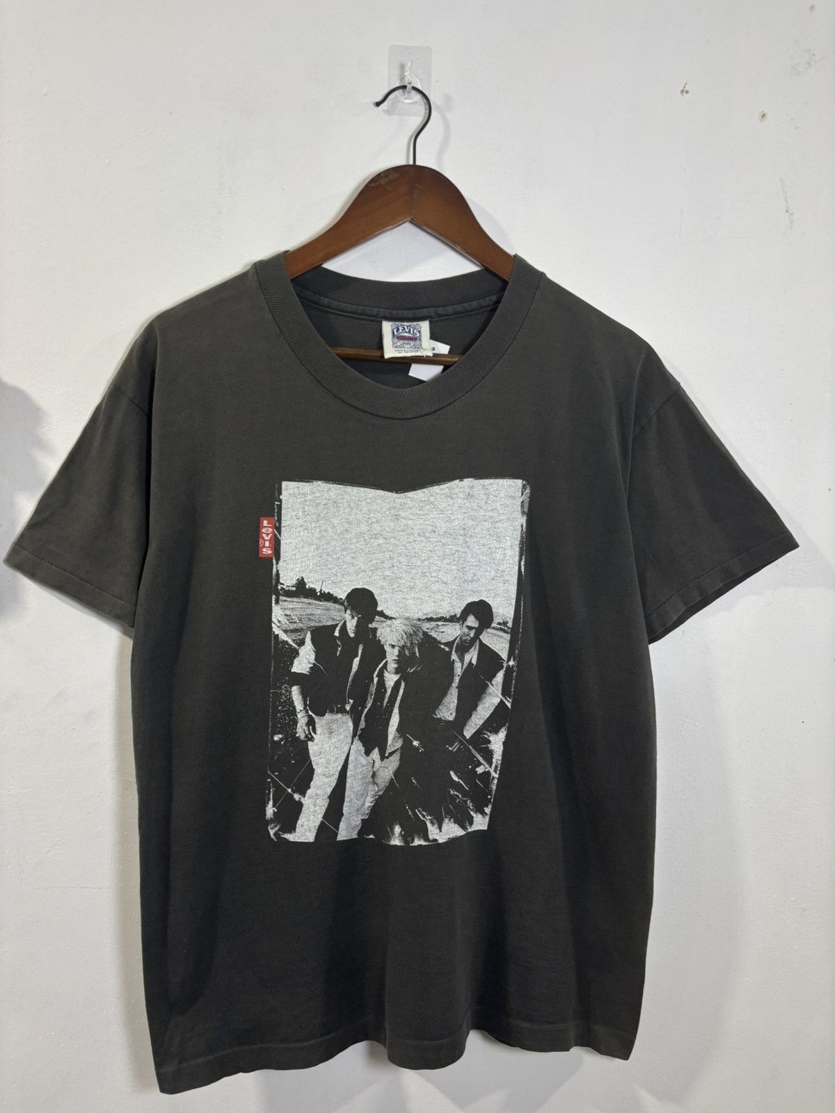 Band Tees × Levi's × Vintage Vintage 90’s Levis Supermodels Duran Duran Modelling Tshirt Size US M / EU 48-50 / 2 - 1 Thumbnail
