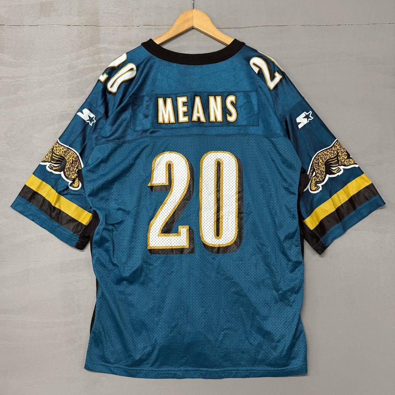 Starter Starter Jacksonville Jaguars Natrone Means Jersey XXL Size US XXL / EU 58 / 5 - 1 Thumbnail