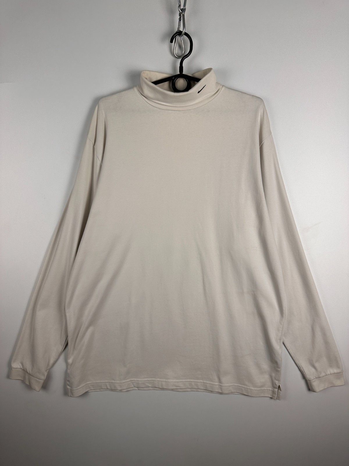 Nike Vintage Nike Turtleneck Sweatshirt White Jumper Size XL 90s Size US XL / EU 56 / 4 - 1 Thumbnail