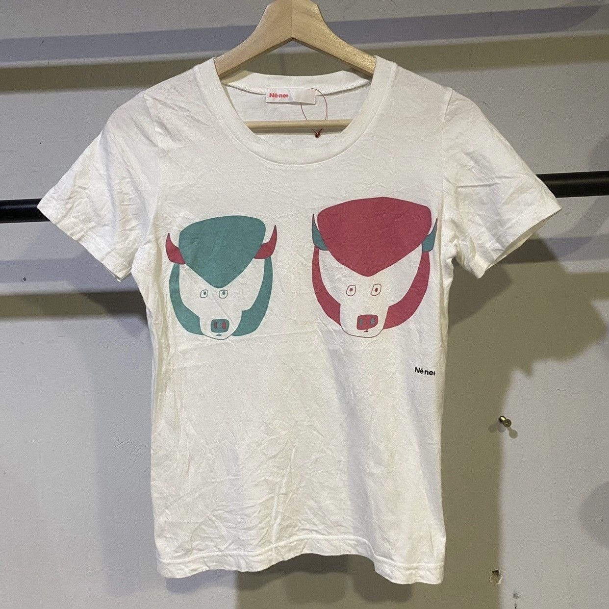 Issey Miyake × Japanese Brand × Ne-Net NE-NET By ISSEY MIYAKE ne net logo japanesebrand tee Size US XS / EU 42 / 0 - 1 Thumbnail