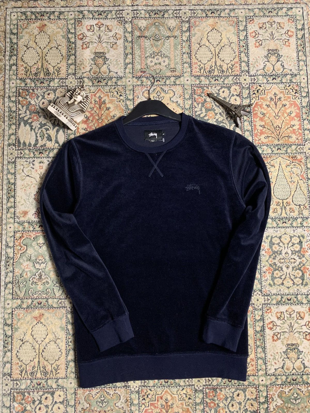 Stussy Stussy Suede Velour sweatshirt Medium Size US M / EU 48-50 / 2 - 1 Thumbnail