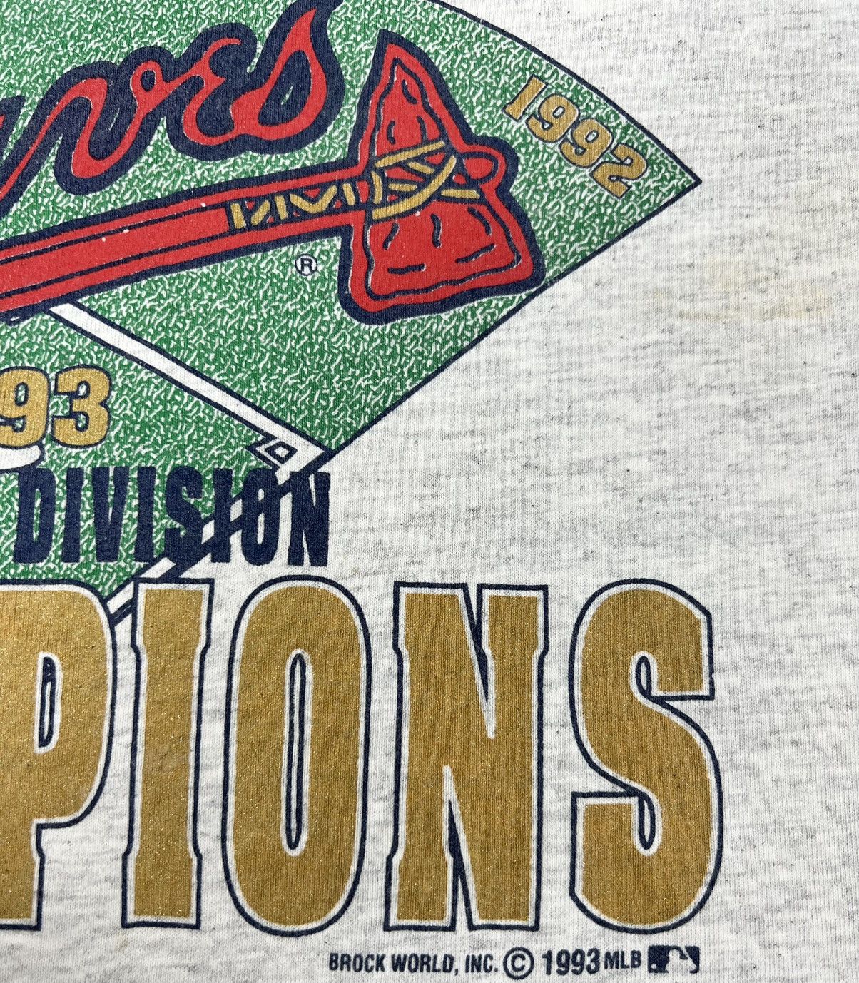 MLB 90s Vintage Atlanta Braves Tee Size US L / EU 52-54 / 3 - 6 Thumbnail