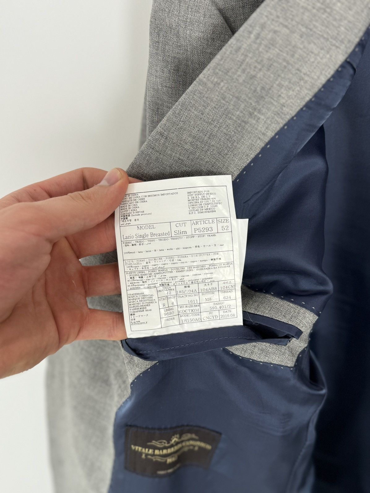 Suitsupply Suitsupply Lazio Single Breasted Wool Blazer Size 52S - 11 Thumbnail