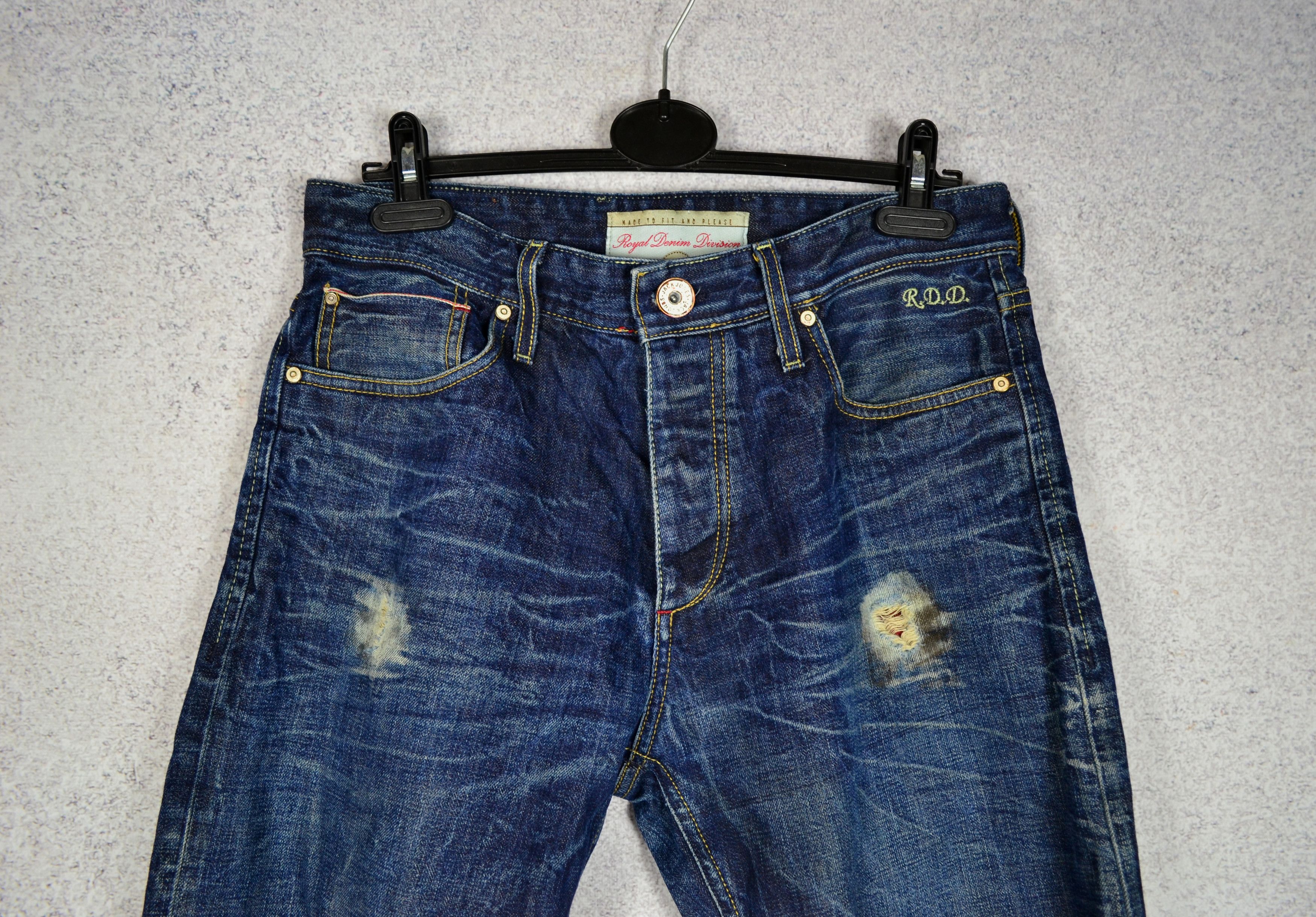 Jack & Jones RDD Royal Denim Division Distressed Selvedge Denim Size US 32 / EU 48 - 3 Thumbnail