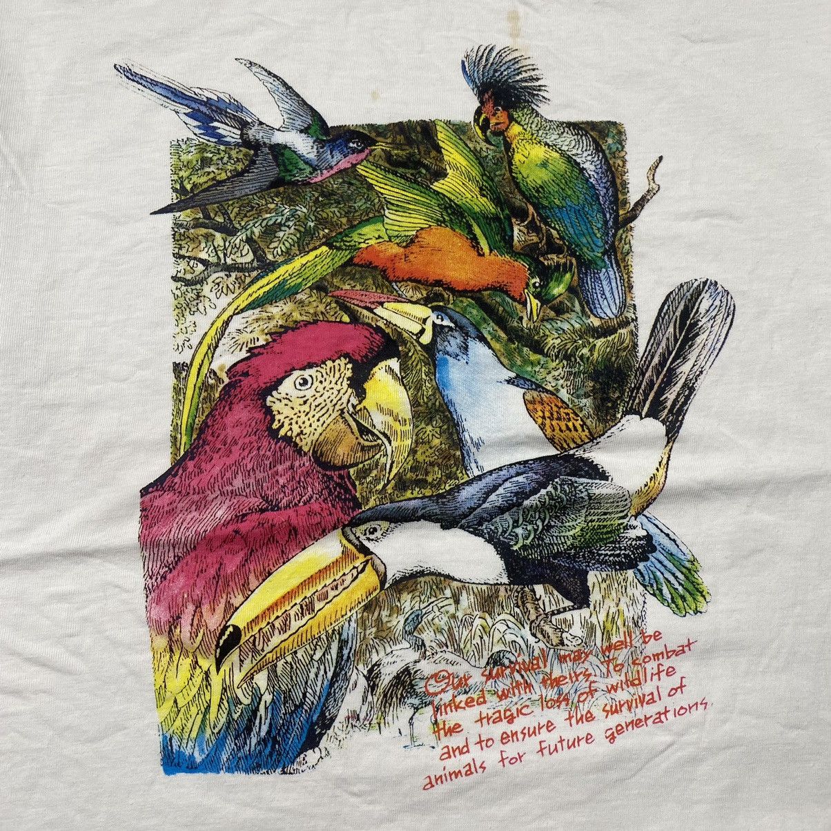 Habitat × Vintage y2k Jour de Monsieur Habitat Art Graphic Tee Size US M / EU 48-50 / 2 - 2 Thumbnail