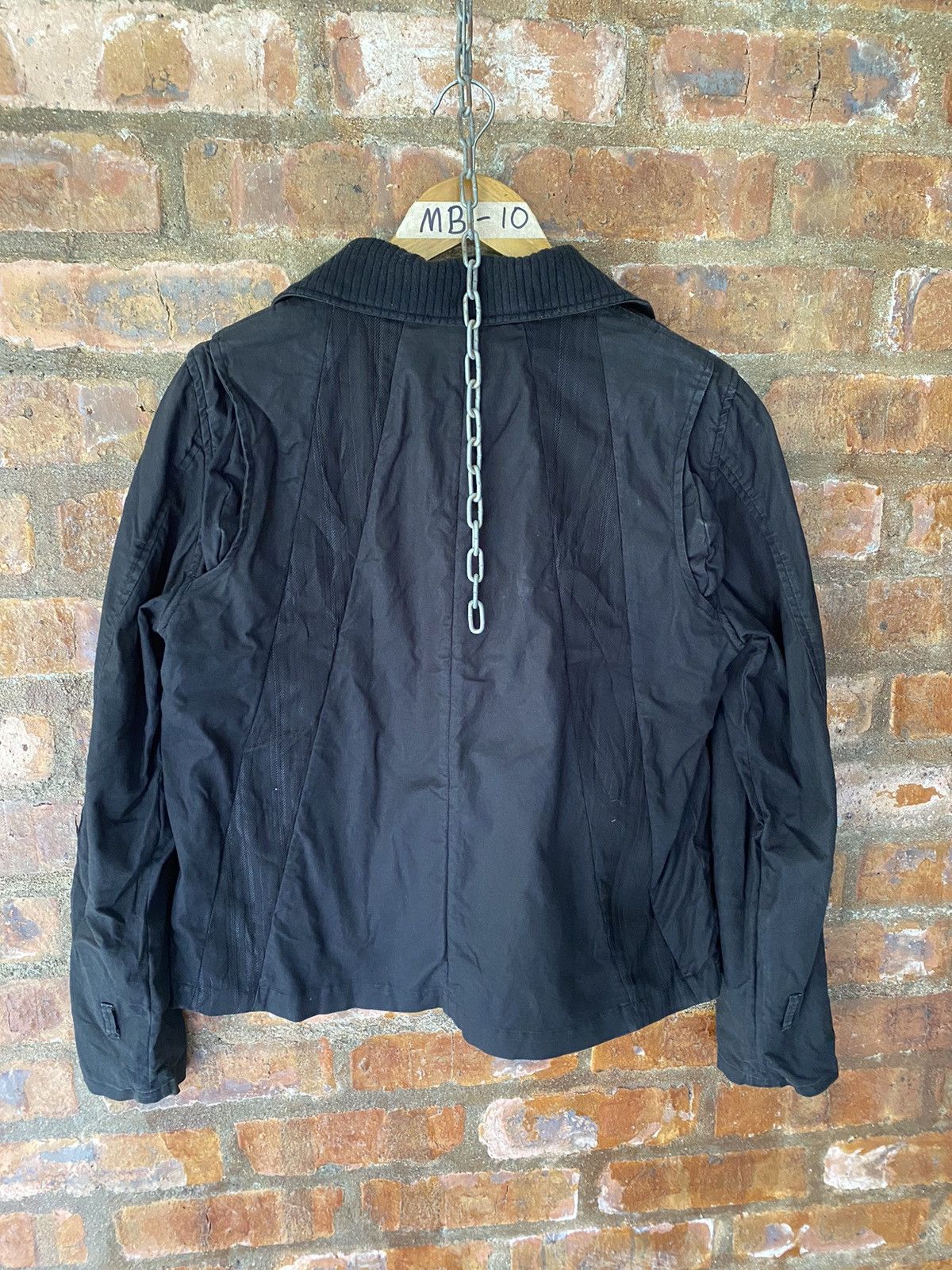 Beams Plus × Needles 2000s Beams Influence Link Leather trim texture jacket Size US S / EU 44-46 / 1 - 12 Thumbnail
