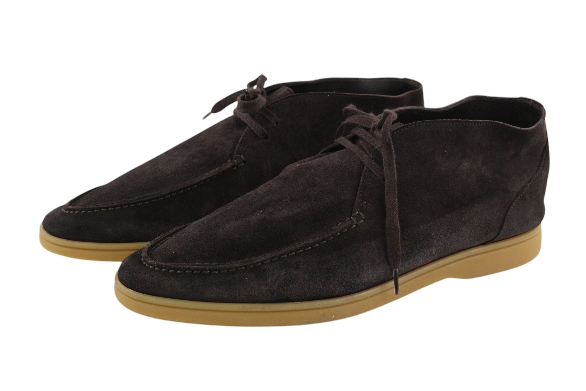 Suitsupply EU43 Dark Brown Suede Leather High Top Shoes 81564 Size US 10 / EU 43 - 2 Thumbnail