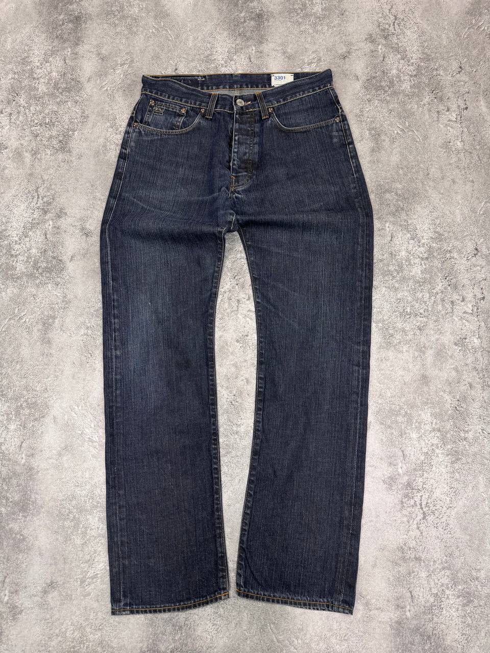 G-Star G-Star RAW 3301 Men Straight Fit Jeans Denim Navy Size 34 Size US 34 / EU 50 - 4 Thumbnail