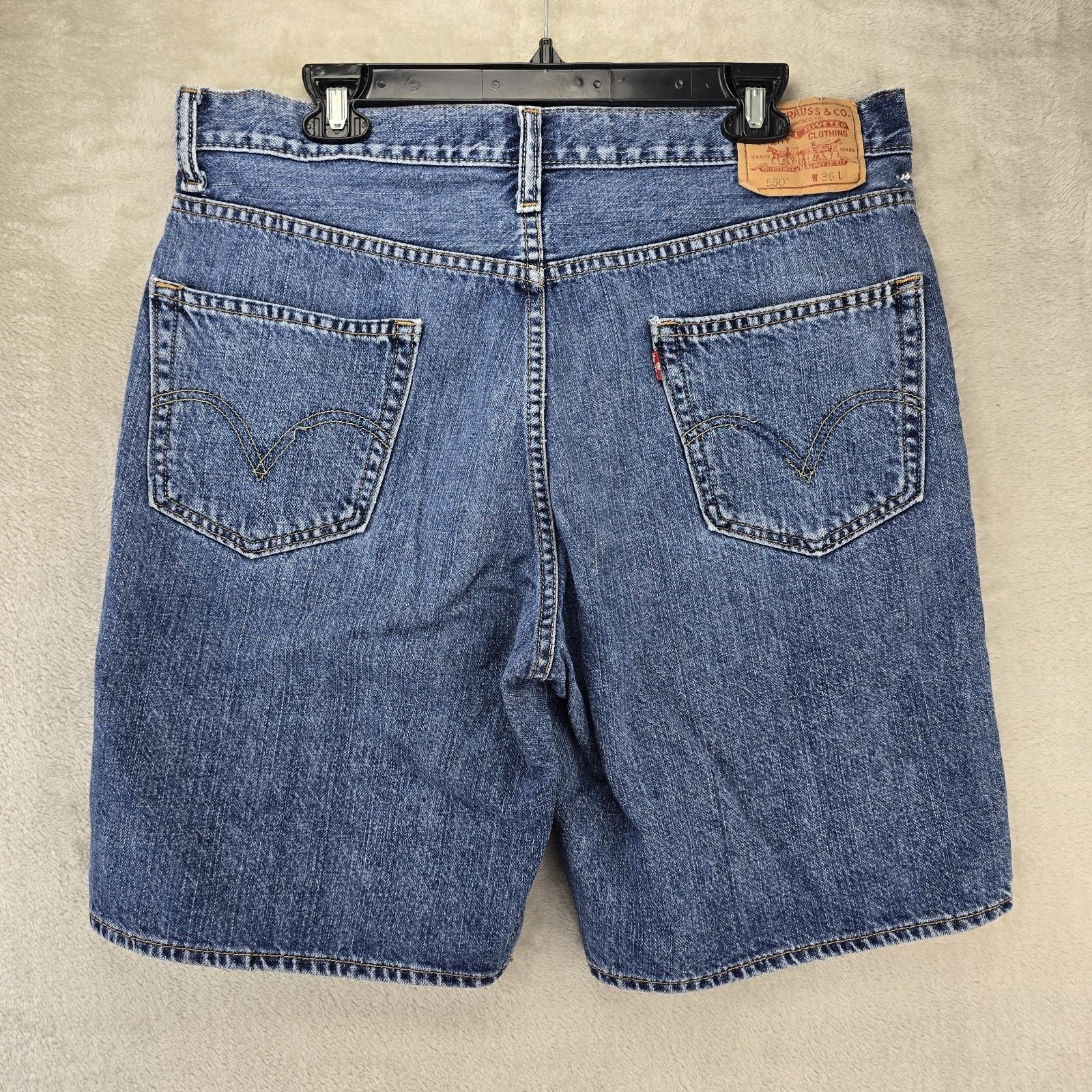 Levi's Levis 550 Jorts Jean Shorts Denim Size 36 (Fits 35x9) Y2K Size US 36 / EU 52 - 6 Thumbnail