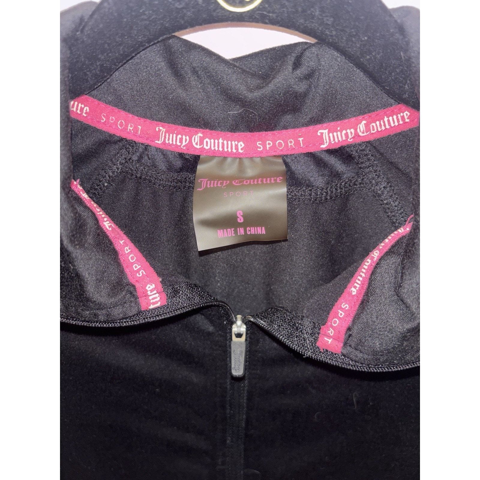 Juicy Couture Juicy Couture Black Track Jacket Zip Up Womens M Size M / US 6-8 / IT 42-44 - 5 Thumbnail