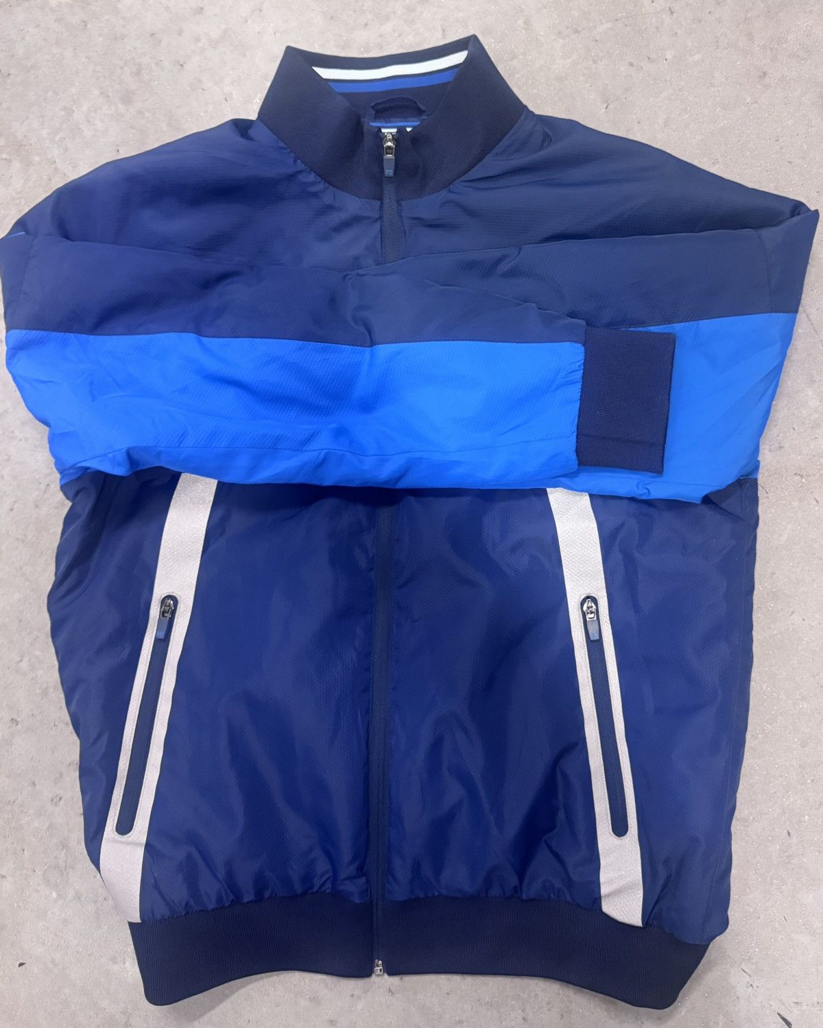 Superdry Superdry Sports Athletic Bomber Jacket-Royal Blue - Size L Size US L / EU 52-54 / 3 - 4 Thumbnail