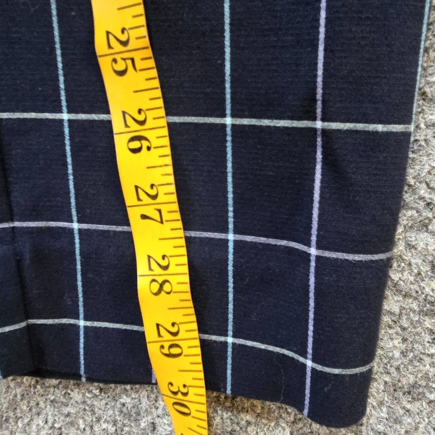 J. Jill J. Jill Pants Womens Size 10 Blue Plaid Stretch Ponte Ankle Regular Fit Tapered Casual Career Dressy Womens Size 24" / US 00 / IT 34 - 7 Thumbnail