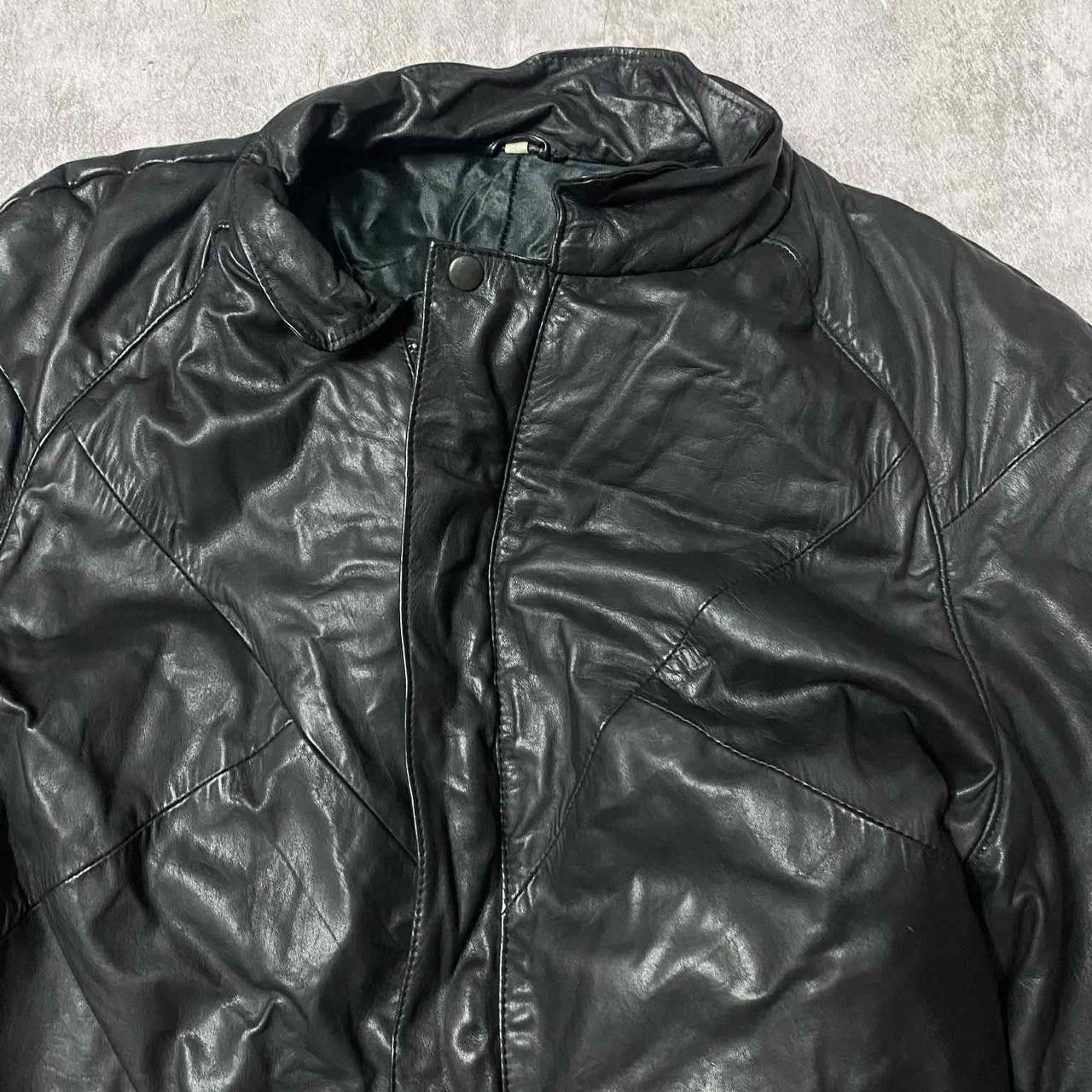 Other Black vintage leather jacket leather Size ONE SIZE - 2 Thumbnail