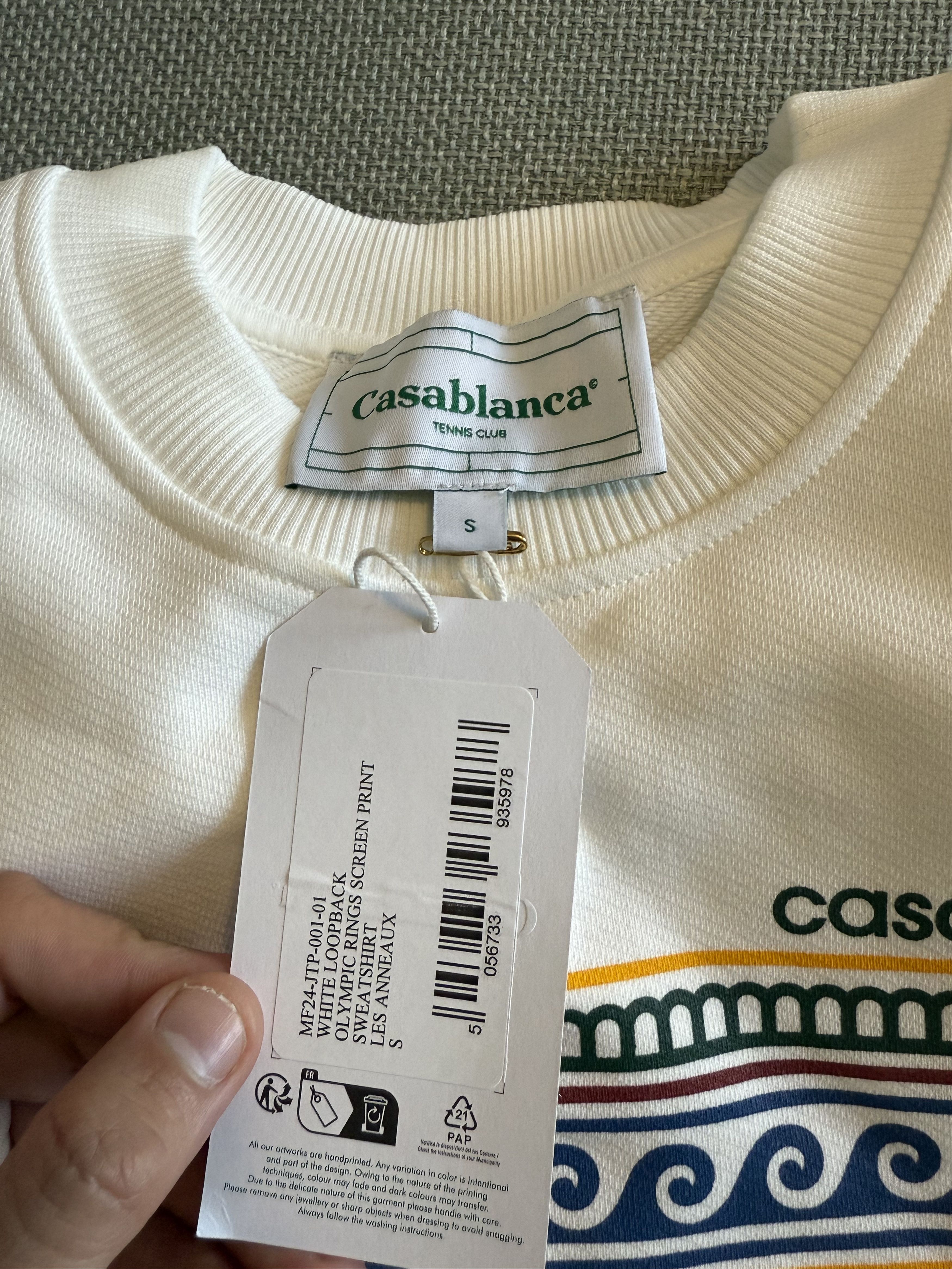 Casablanca *MSG TO OFFER* OLYMPIC RINGS SWEATSHIRT BNWT Size US S / EU 44-46 / 1 - 3 Thumbnail