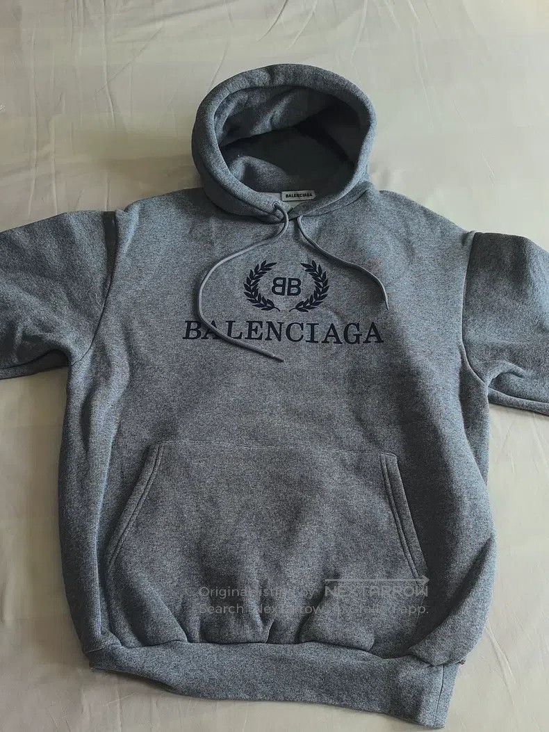Balenciaga Balenciaga Wheat ear letter hooded and velvet sweater long Size US XS / EU 42 / 0 - 8 Thumbnail