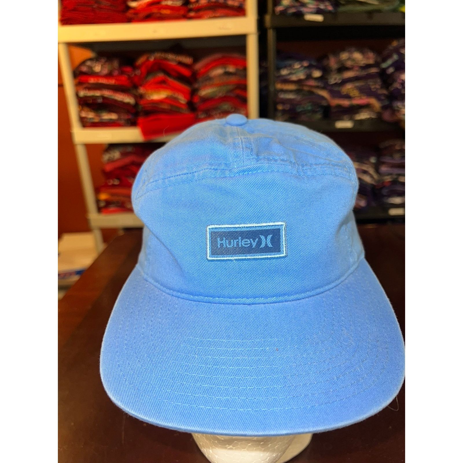 Hurley Hurley Hat Logo Emblem Blue Panel Cap Headwear Size ONE SIZE - 2 Thumbnail