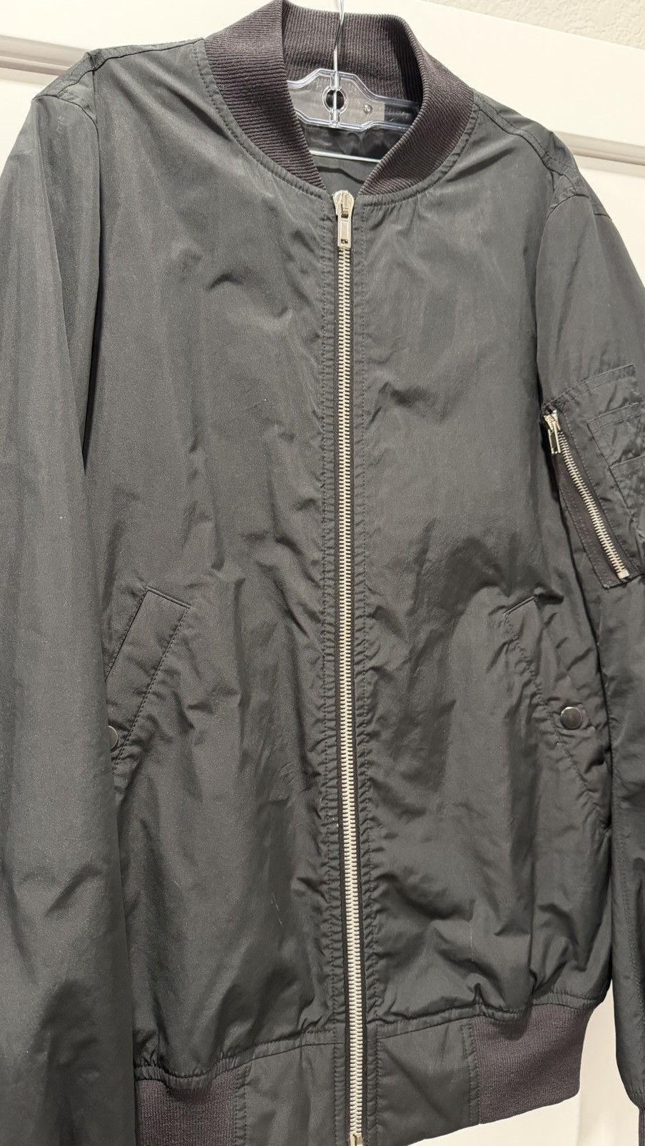 Rick Owens RICK OWENS BLACK MA-14 NYLON BOMBER JACKET Size US M / EU 48-50 / 2 - 6 Thumbnail