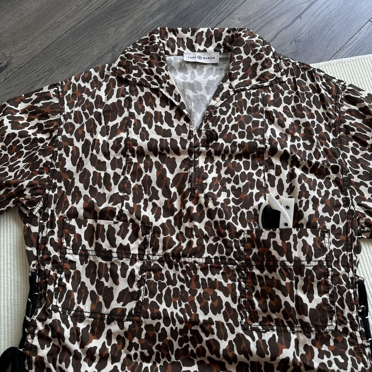 Tory Burch Tory Burch Leopard Poplin Shirtdress Size XS / US 0-2 / IT 36-38 - 6 Thumbnail