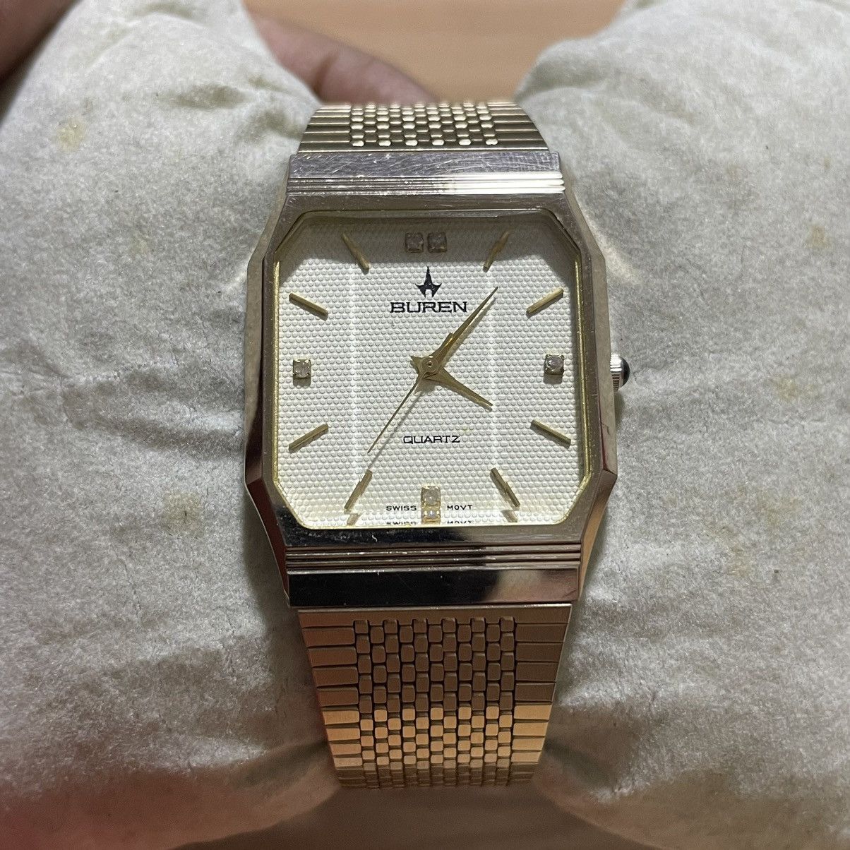 Buren BU-9002M Quartz Watch Swiss Movt