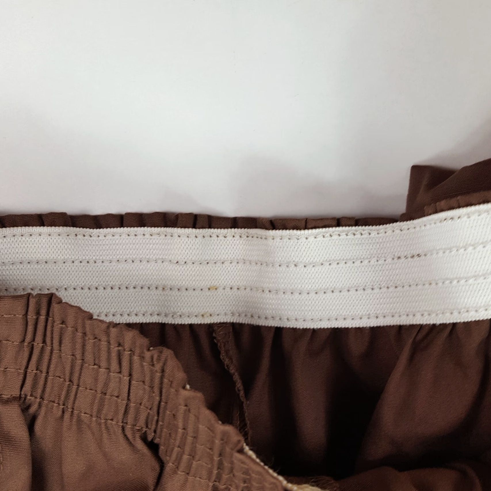 Vintage Vintage 80s Elastic Waist Relaxed Tapered Women's Size 16 Retro Lounge Pants Brown Maternity? No Size 38" / US 16 / IT 52 - 7 Thumbnail