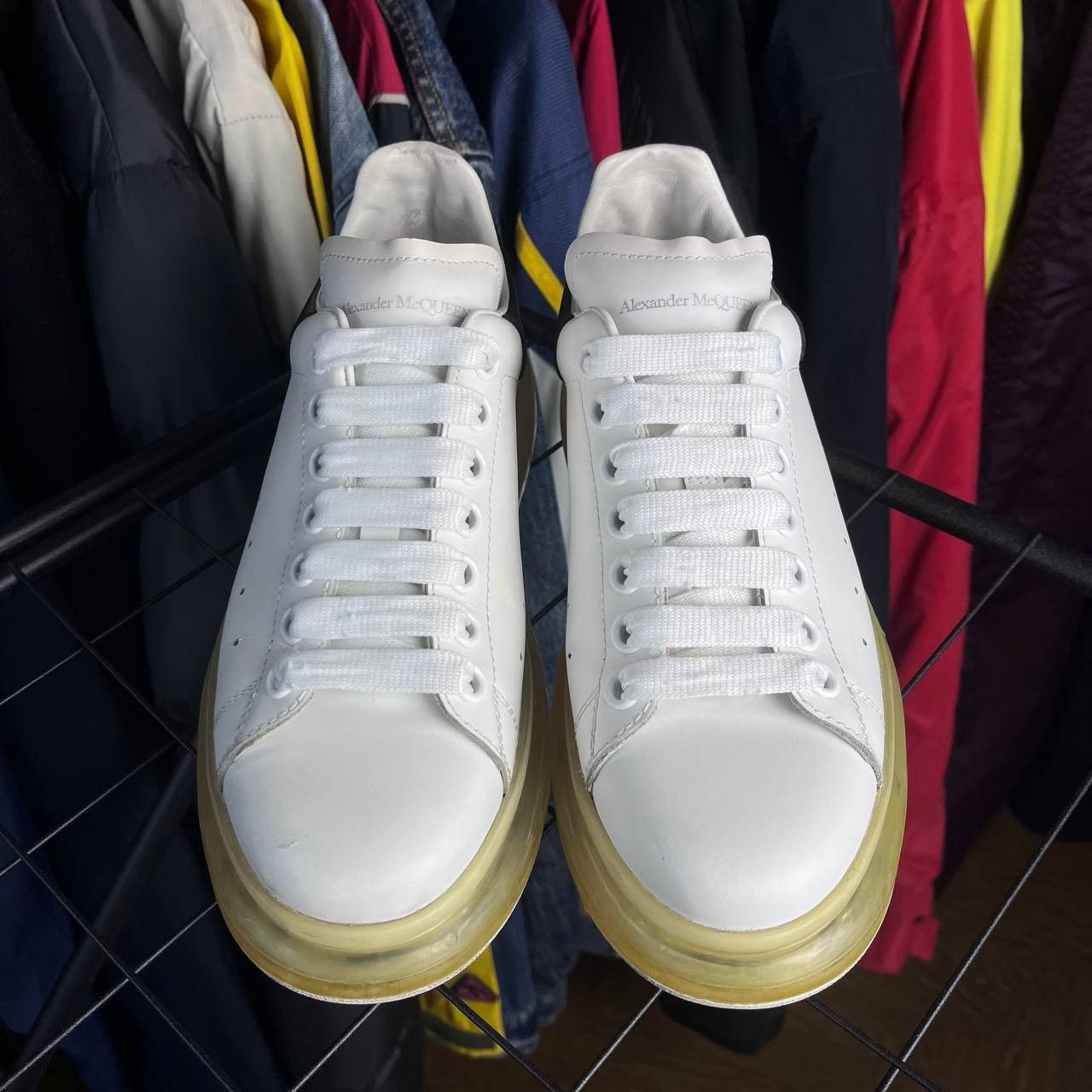 Alexander McQueen Alexander McQueen Oversized Leather Sneakers 611698 Size US 9 / IT 39 - 6 Thumbnail