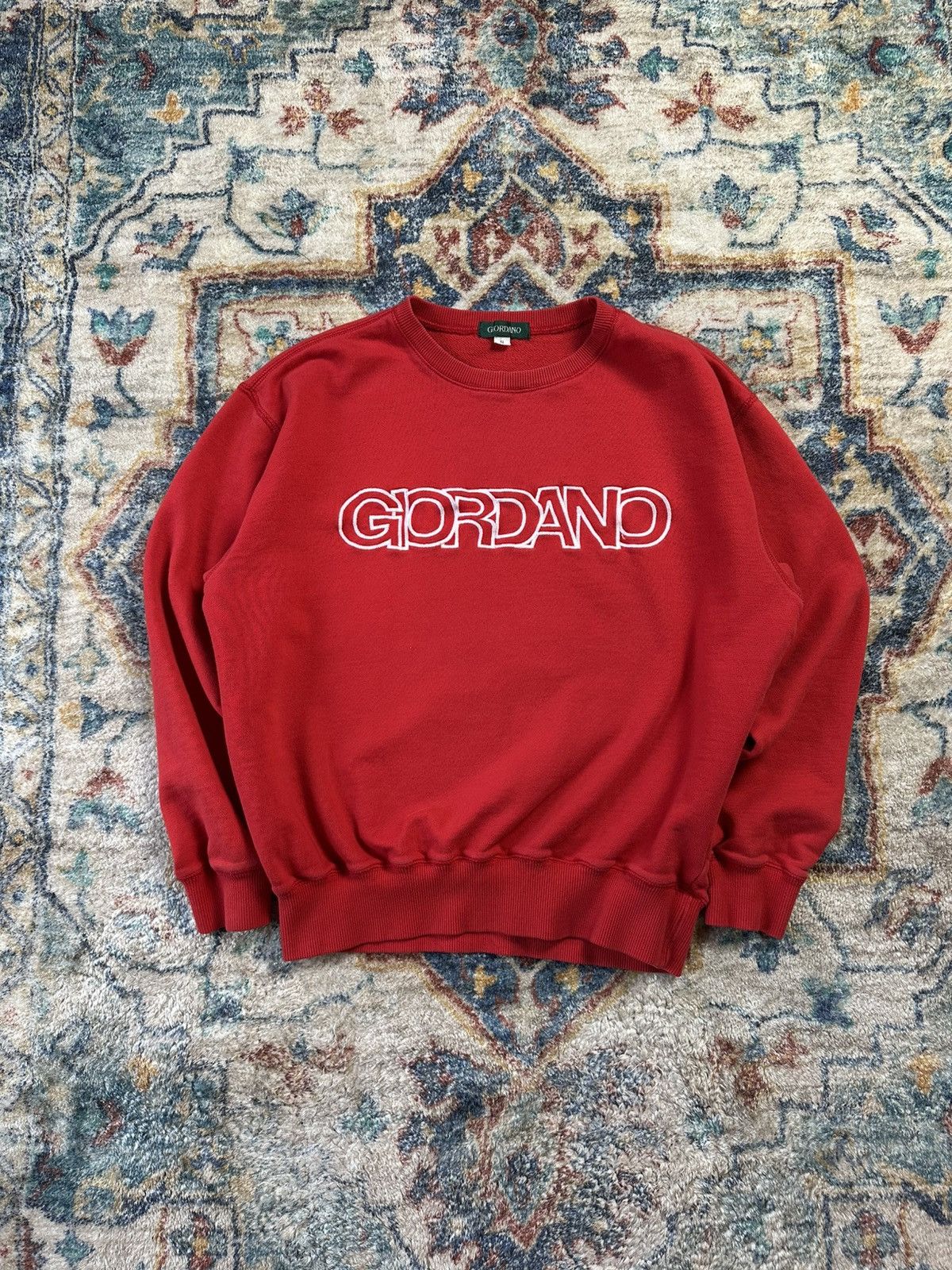 Vintage Vintage Giordano Spellout Crewneck Small Size US S / EU 44-46 / 1 - 1 Thumbnail
