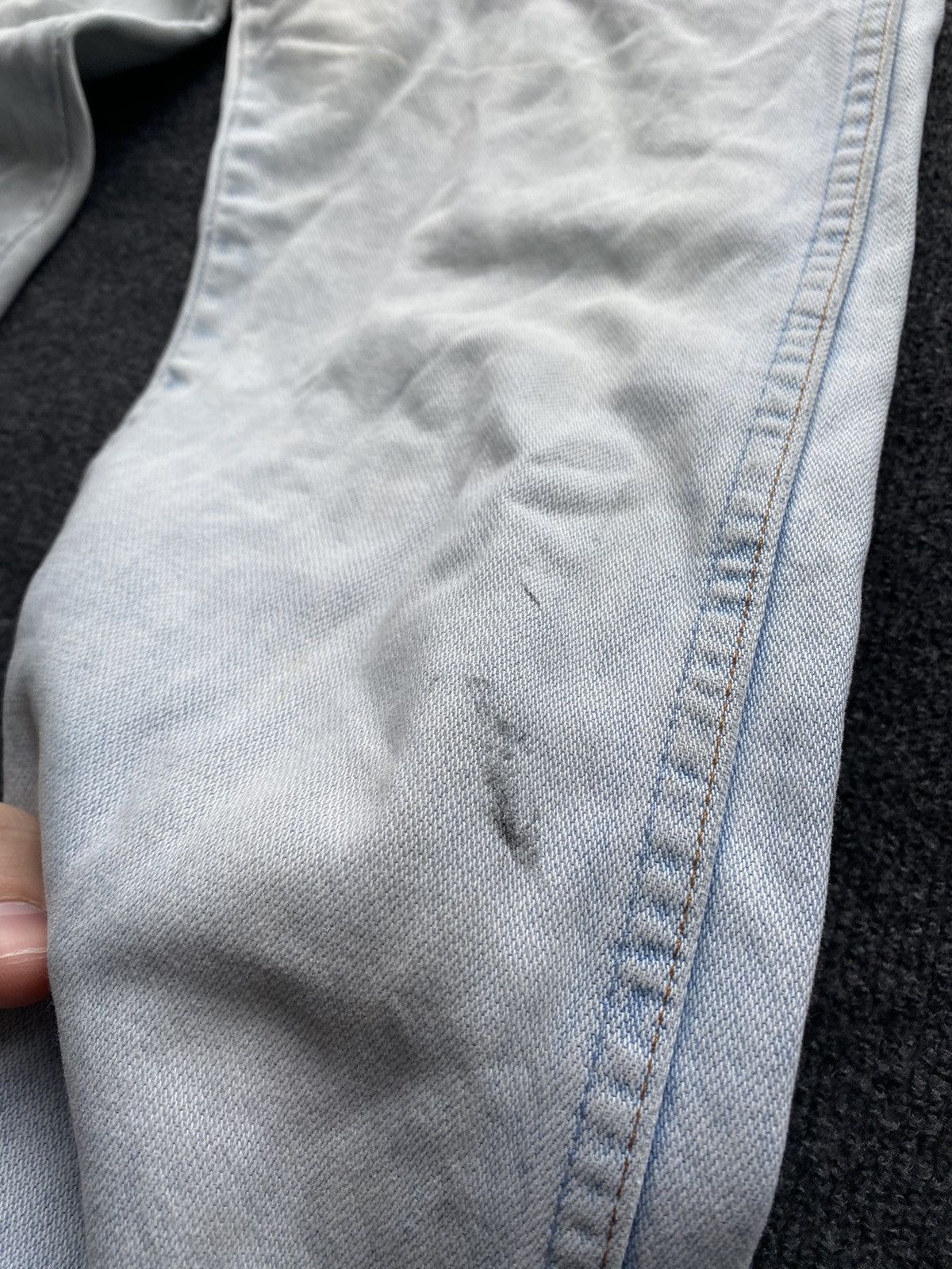 Wrangler 🔥Wrangler Vntg 80s Stone light blue washed distressed jeans Size 28" / US 6 / IT 42 - 24 Thumbnail