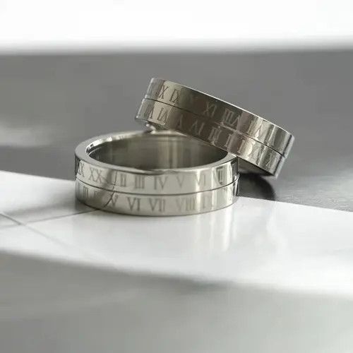 Designer × Vintage Retro Roman number ring Size ONE SIZE - 3 Thumbnail