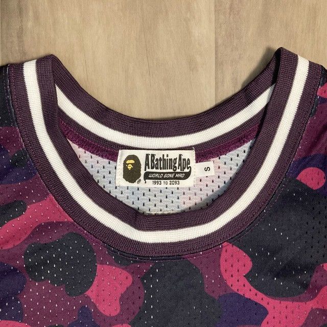 Bape BAPE PURPLE CAMO Basketball Tank Top a bathing ape Size US S / EU 44-46 / 1 - 5 Thumbnail