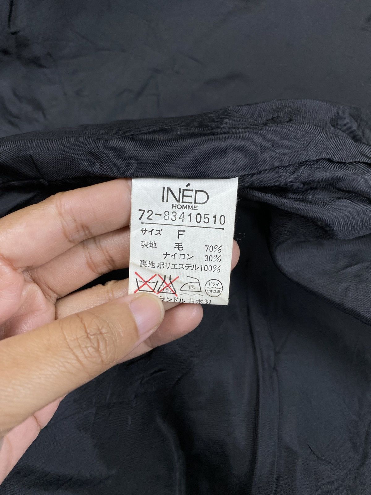 Yohji Yamamoto Yohji Yamamoto Ined Homme Single Pocket Wool Hoodie Jacket Size US M / EU 48-50 / 2 - 8 Thumbnail