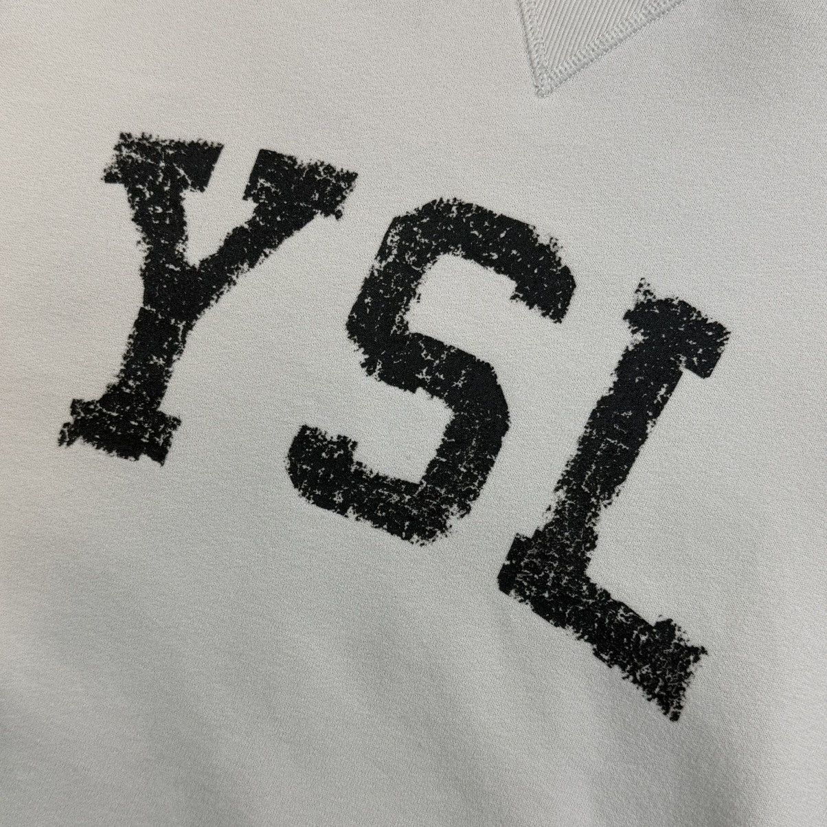 Saint Laurent Paris Saint Laurent Logo Crewneck Size US XL / EU 56 / 4 - 3 Thumbnail