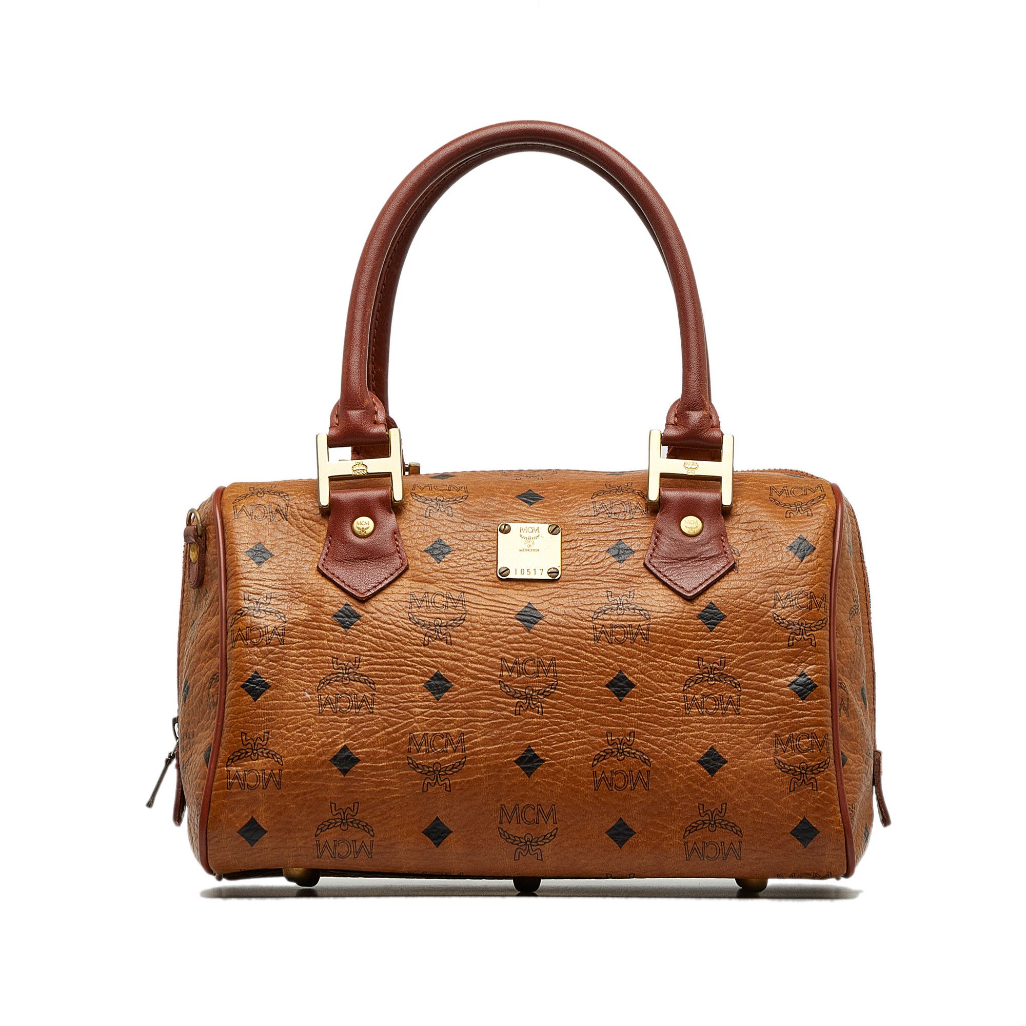 MCM MCM Visetos Mini Boston Bag | Grailed