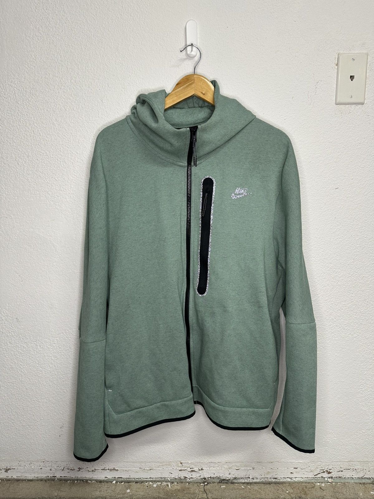 Nike Green Nike Tech Zip Up Sweater Size US XXL / EU 58 / 5 - 1 Thumbnail