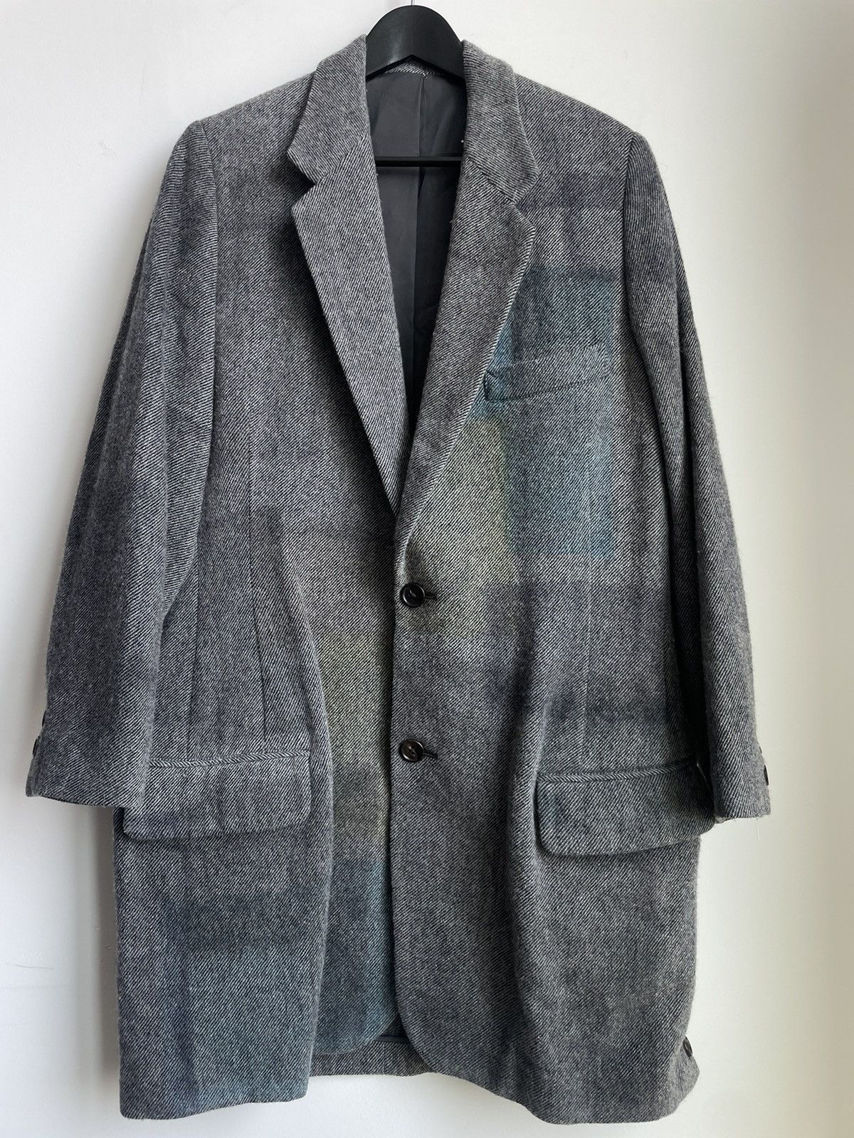 Yohji Yamamoto Pour Homme AW 2005 Plaid Effect Coat | Grailed