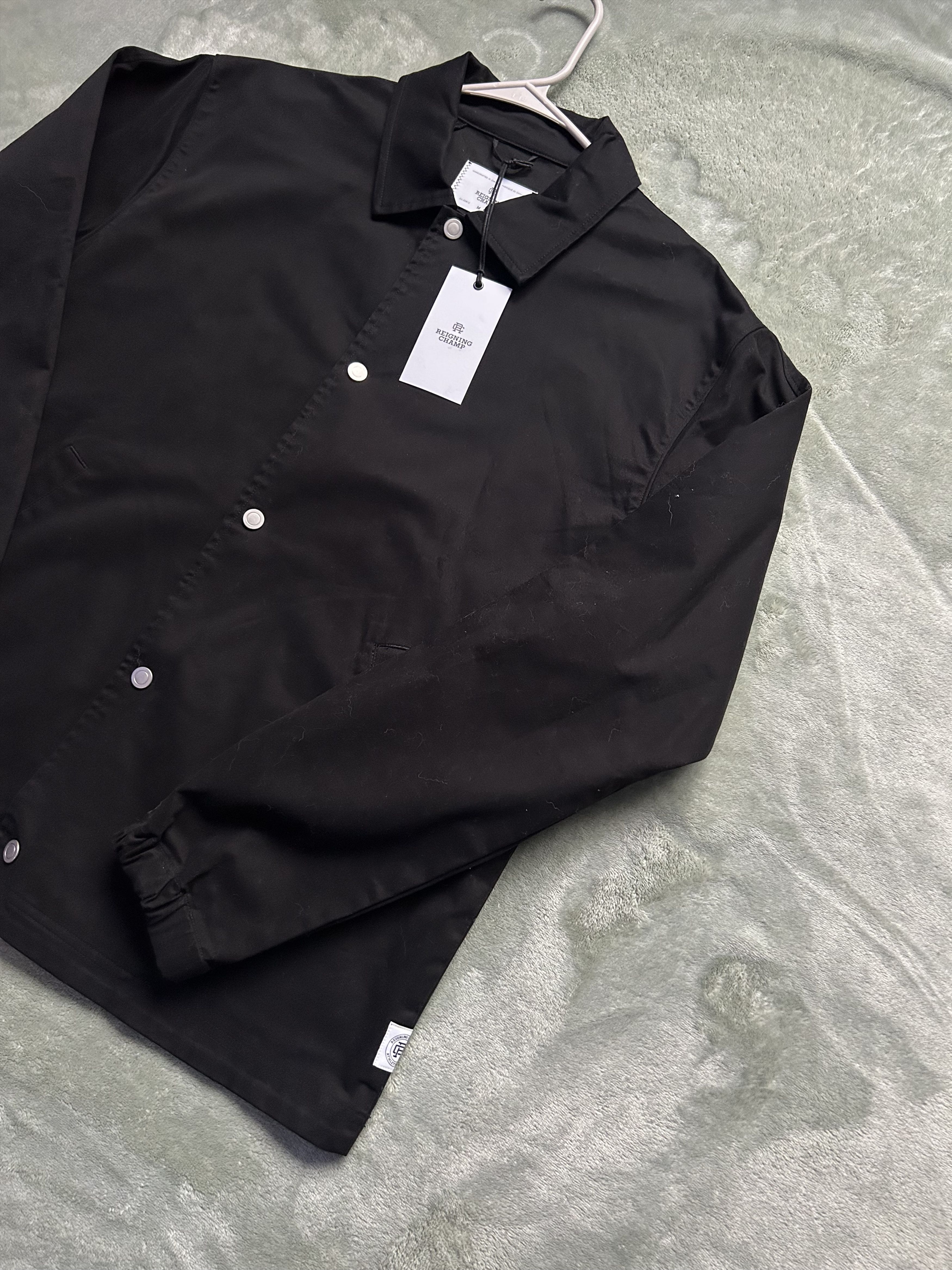 Reigning Champ Reigning Champ Ripstop Coach Jacket Black -Size M NWT Size US M / EU 48-50 / 2 - 5 Thumbnail