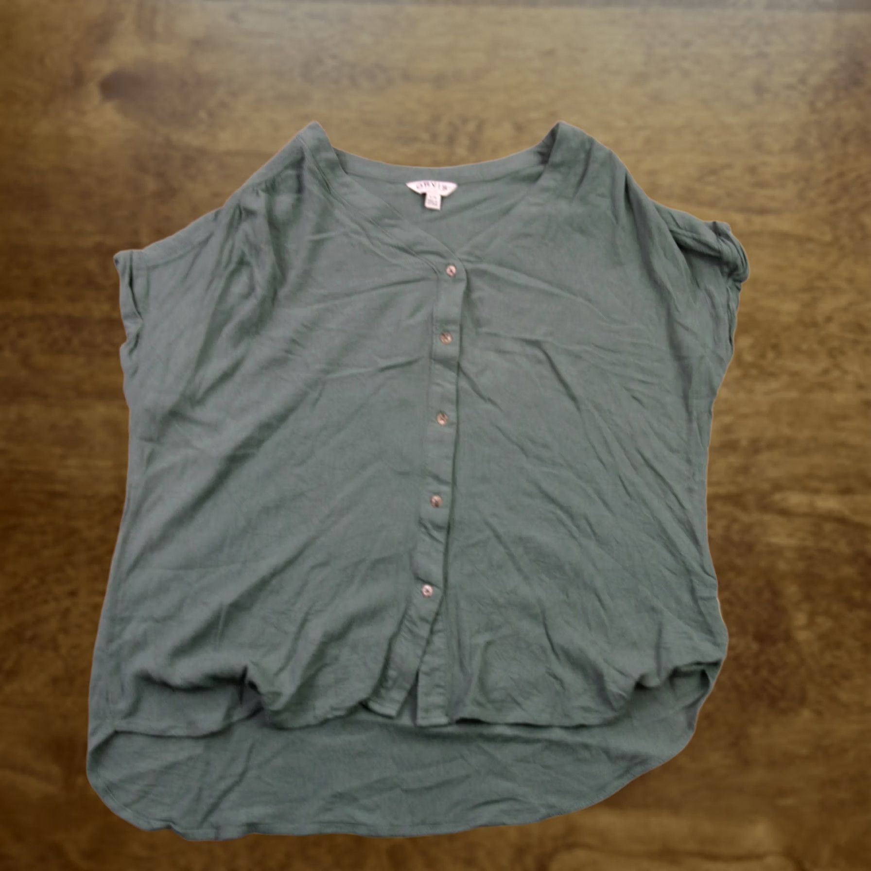 Orvis Orvis Shirt Womens L Short Sleeve Pockets Button Front Casual Green Size L / US 10 / IT 46 - 1 Thumbnail