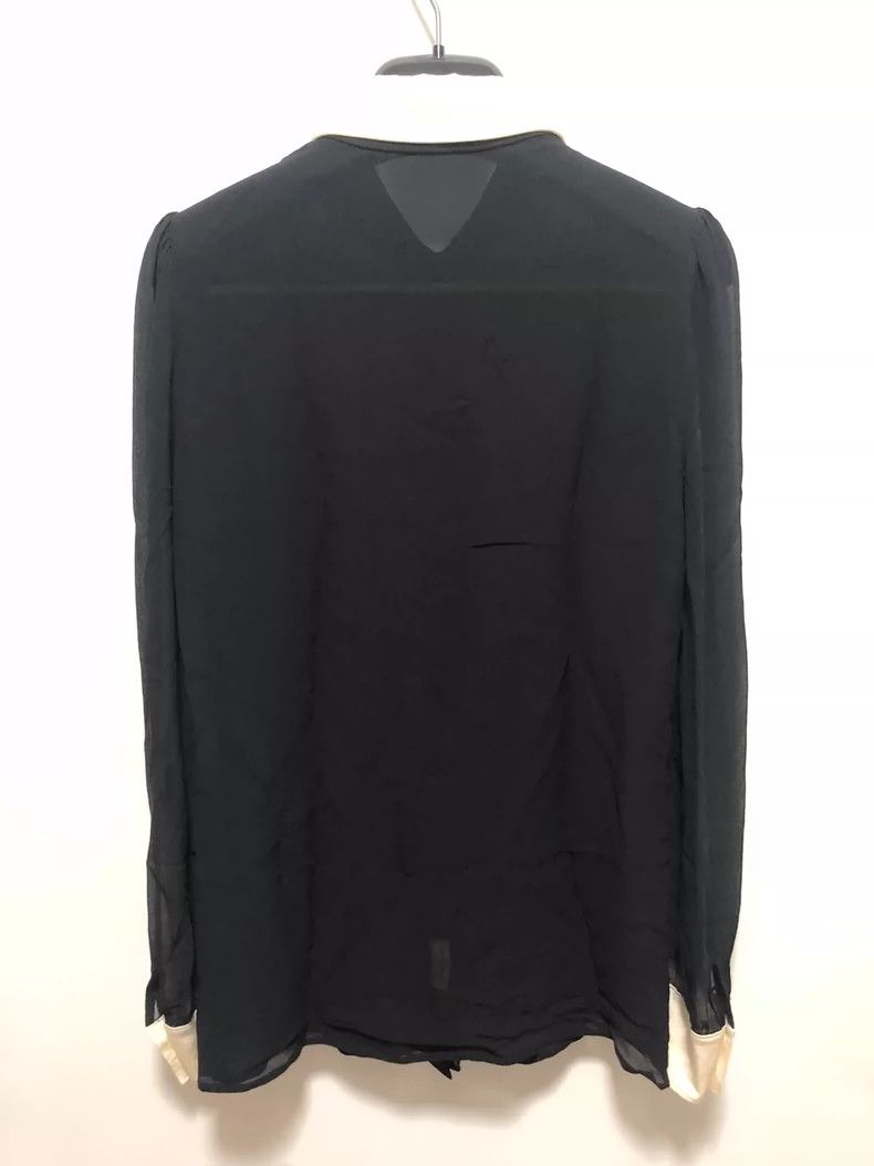 Saint Laurent Paris saint Laurent paris15SS Black & White Sword Collar Mulberr Size XXS / US 00 / IT 34 - 2 Thumbnail