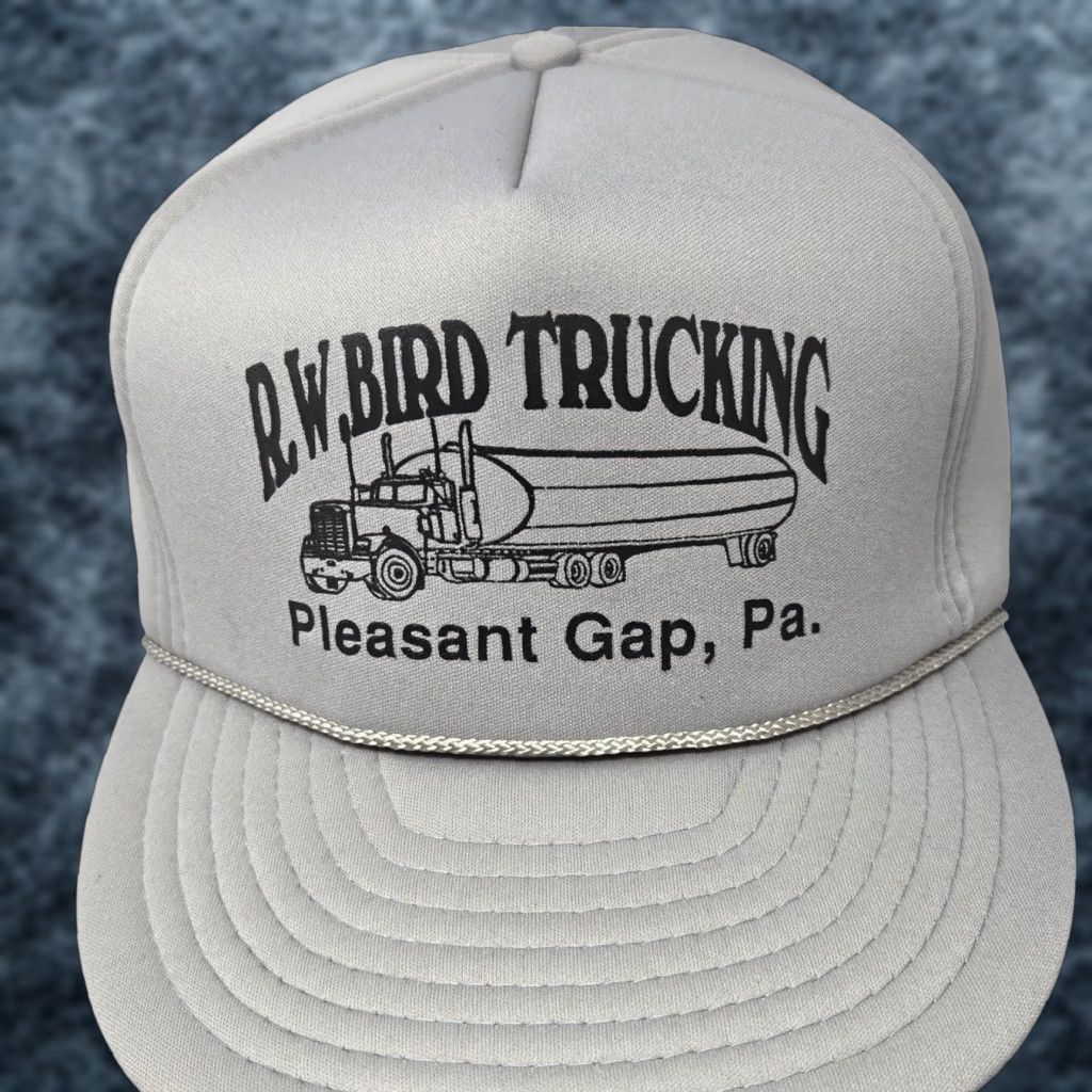 Gap VINTAGE Unbranded Trucker Hat Foam Adjustable Gray 80s 90s Cars Trucks USA Advertising Size ONE SIZE - 1 Thumbnail