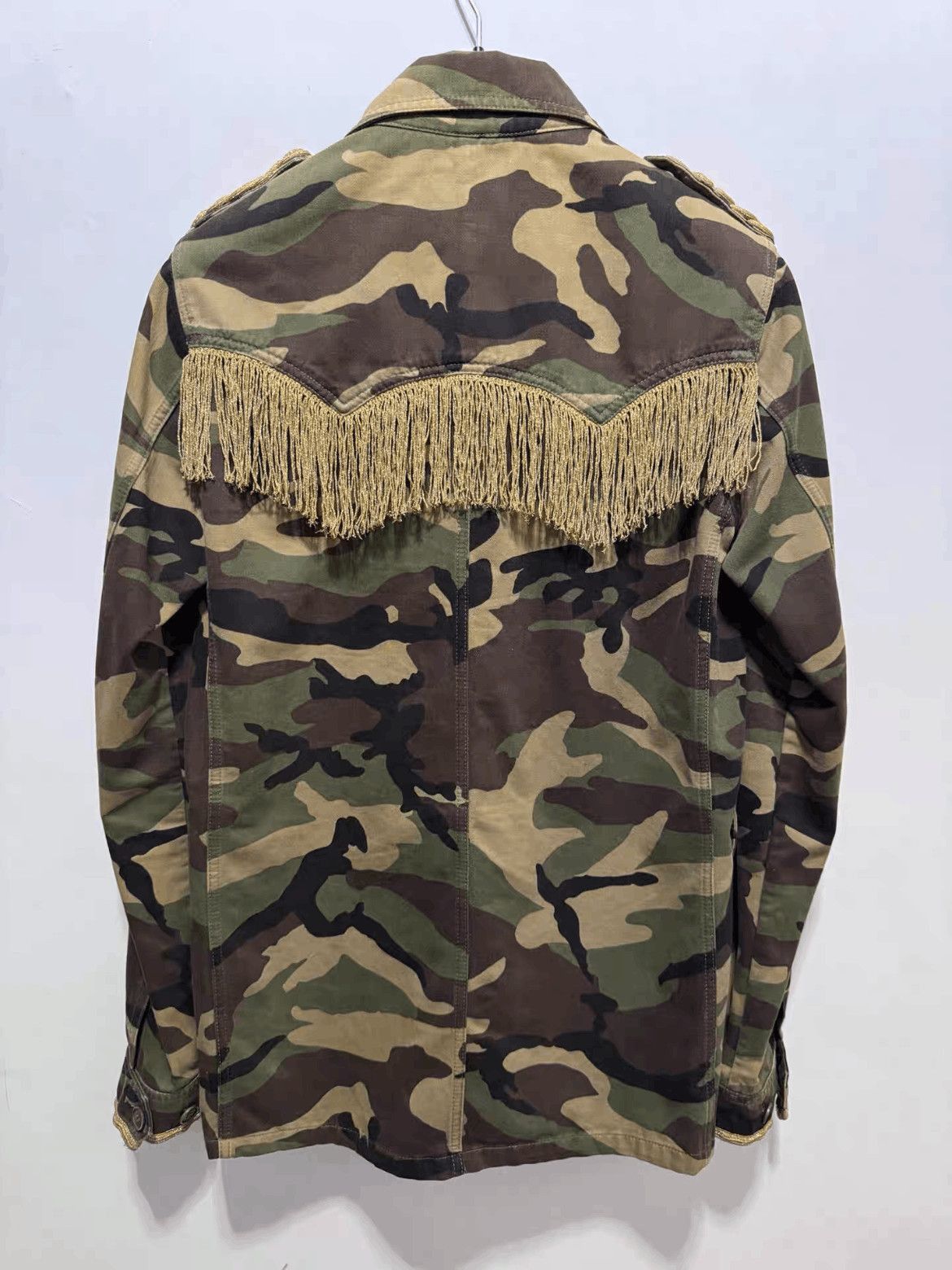 Saint Laurent Paris Sz 44 Saint Laurent Paris by Hedi 15SS Camo Jacket-2508 Size US S / EU 44-46 / 1 - 2 Thumbnail