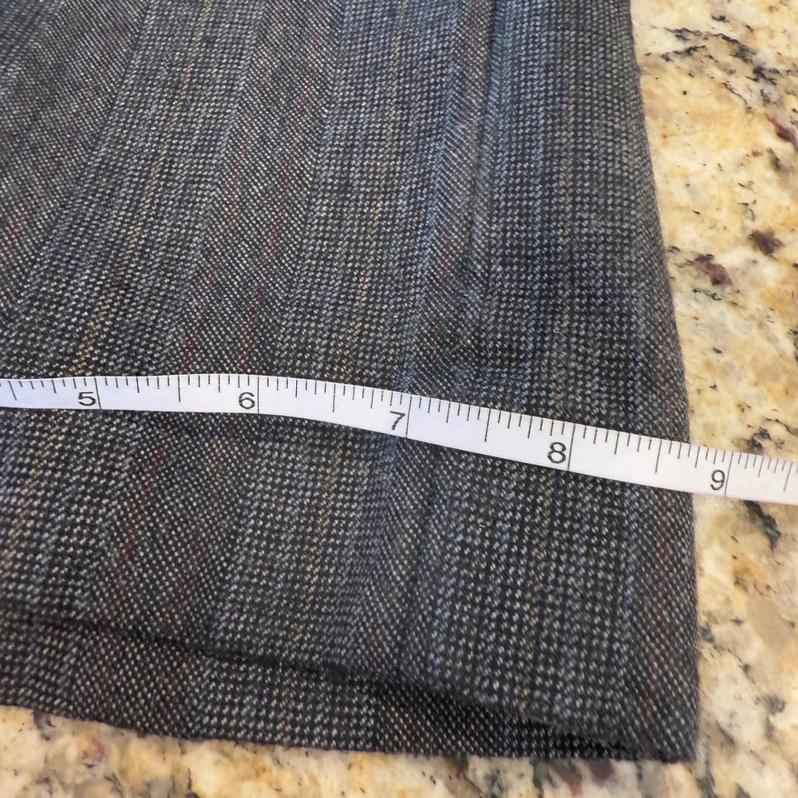 Other Gray plaid pure new wool trousers 32” waist FLAW Size 30" / US 8 / IT 44 - 10 Thumbnail