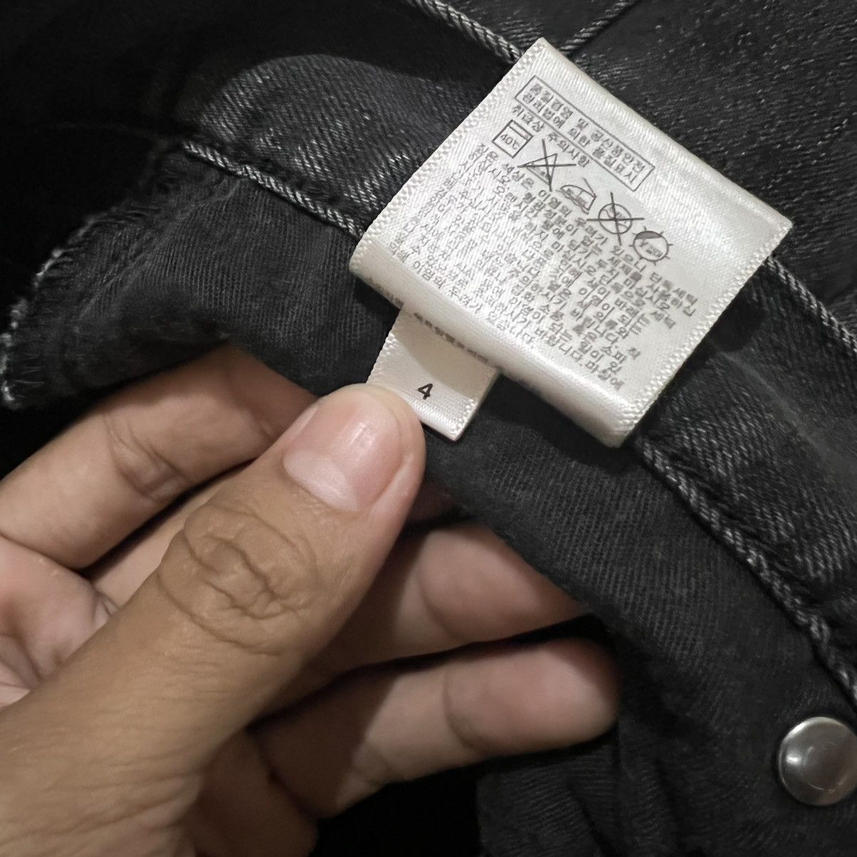 Japanese Brand × Uniqlo Vintage Uniqlo Distressed Black Faded Pants Size US 29 - 9 Thumbnail