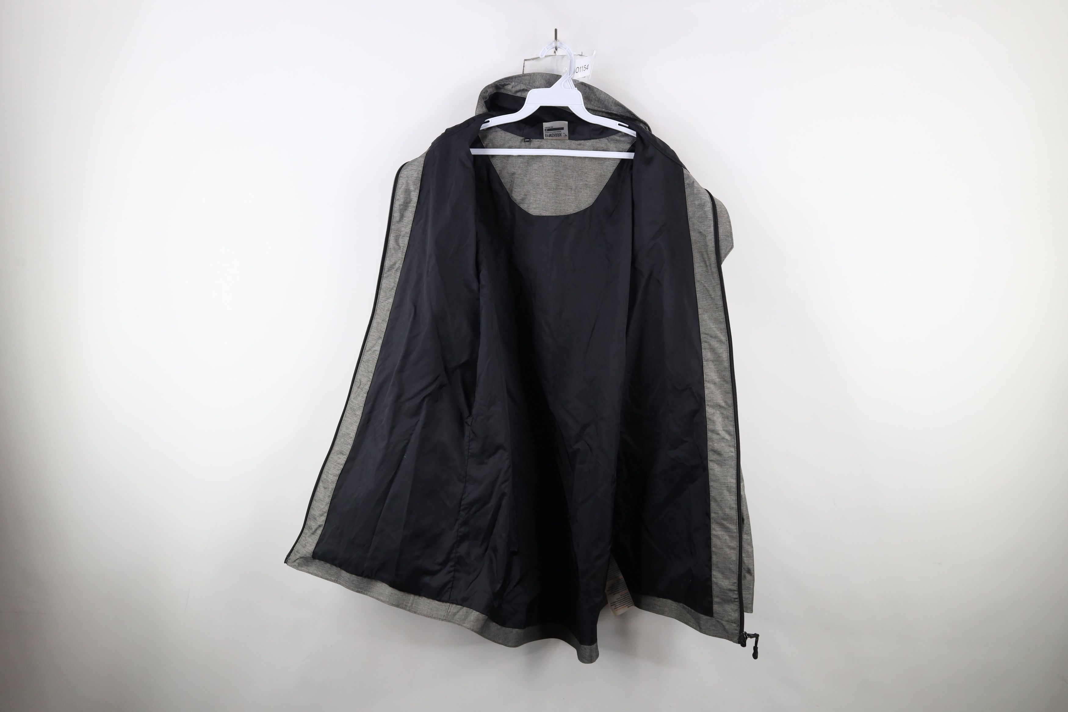 Gymshark × Vintage Gymshark Full Length Zip Parka Rain Jacket Coat Heather Gray Size XL / US 12-14 / IT 48-50 - 7 Thumbnail