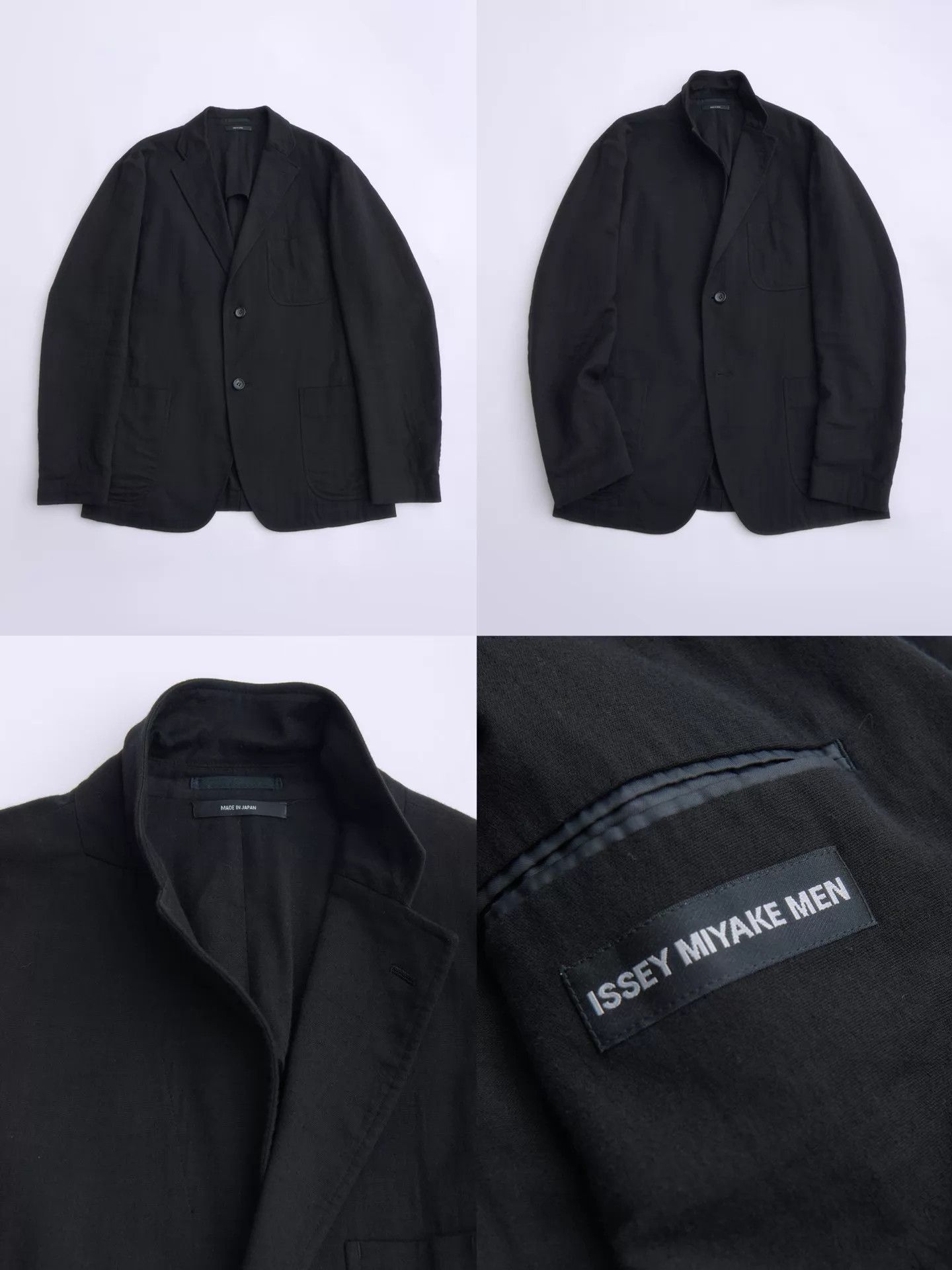 Issey Miyake ISSEY MIYAKE 00s Vintage Japanese Black Soft Blazer Size US XL / EU 56 / 4 - 8 Thumbnail