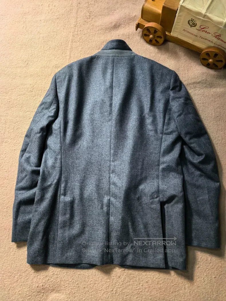 Loro Piana Loro Piana Gray Blue Cashmere Jacket Size US L / EU 52-54 / 3 - 3 Thumbnail
