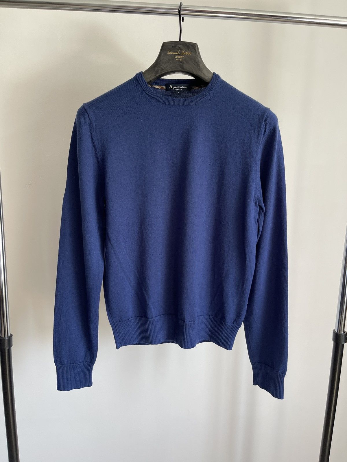 Aquascutum Aquascutum Vintage Wool Light Sweater blue Size US XS / EU 42 / 0 - 1 Thumbnail