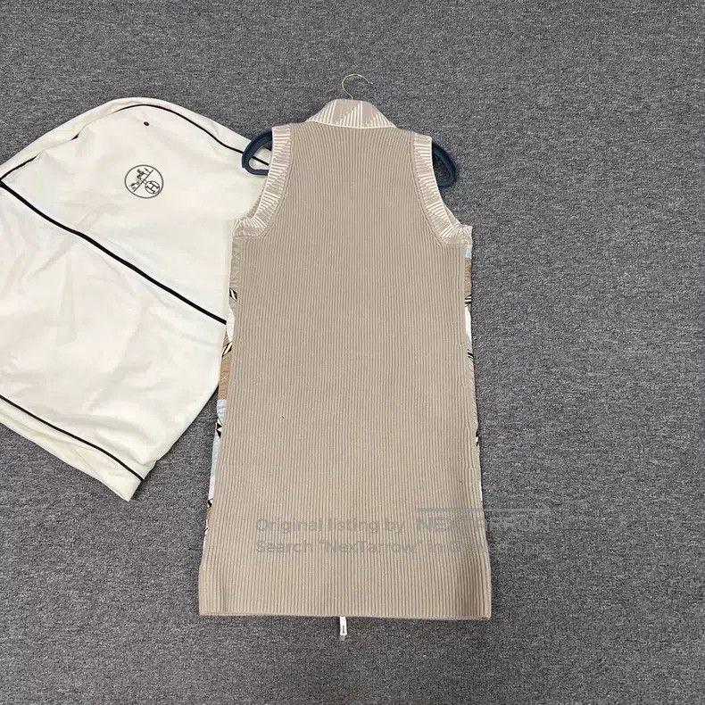 Hermes Hermes Long Cardigan Vest Sleeveless Coat Jacket Size XS / US 0-2 / IT 36-38 - 6 Thumbnail
