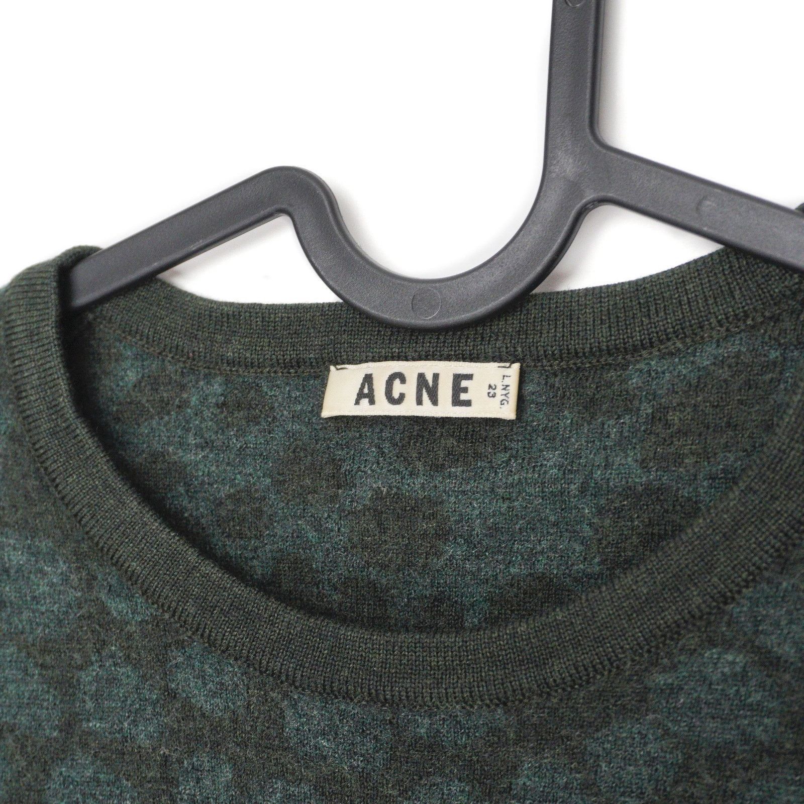 Acne Studios Acne Studios Clissold Printed Multicolor Lana Wool Sweater Size S / US 4 / IT 40 - 4 Thumbnail