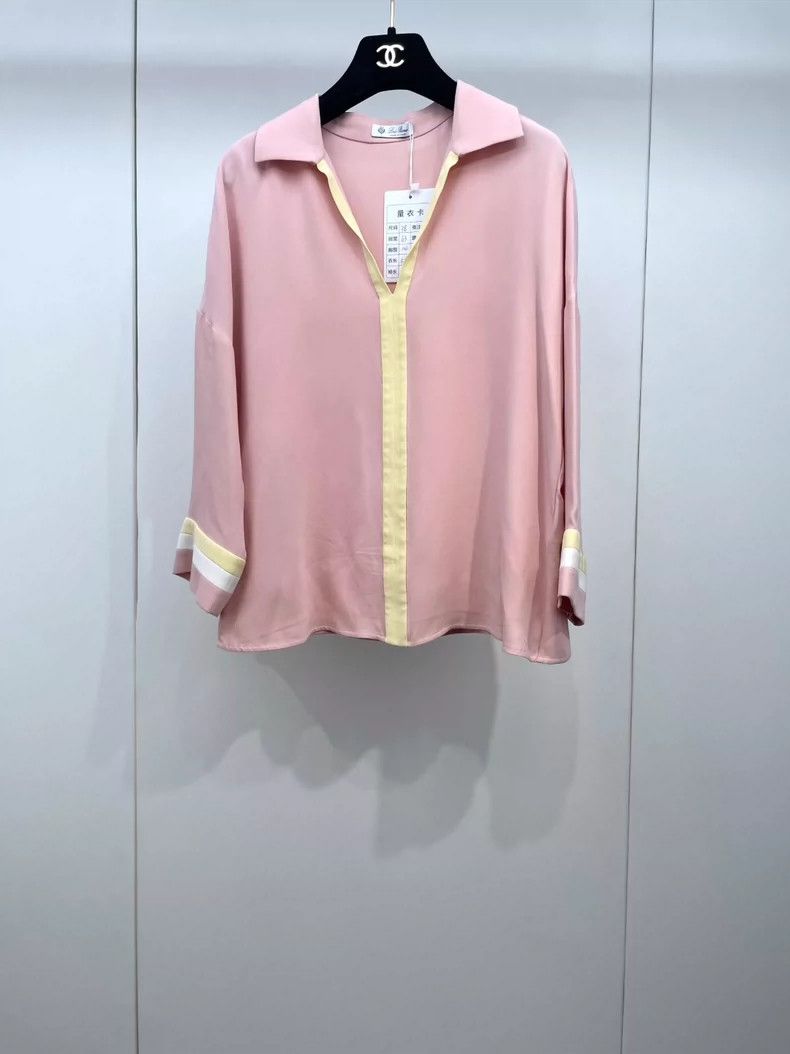 Loro Piana Loro Piana Color-Block Silk Blouse-dmc Size US M / EU 48-50 / 2 - 1 Thumbnail