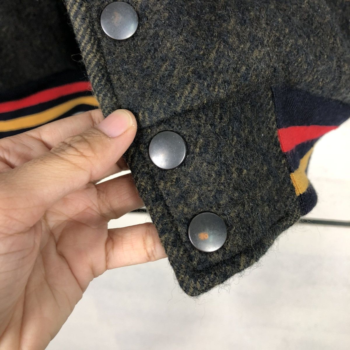 Vintage 🔥VINTAGE VARSITY JACKET LEATHER BCM MADE IN JAPAN Size US M / EU 48-50 / 2 - 18 Thumbnail