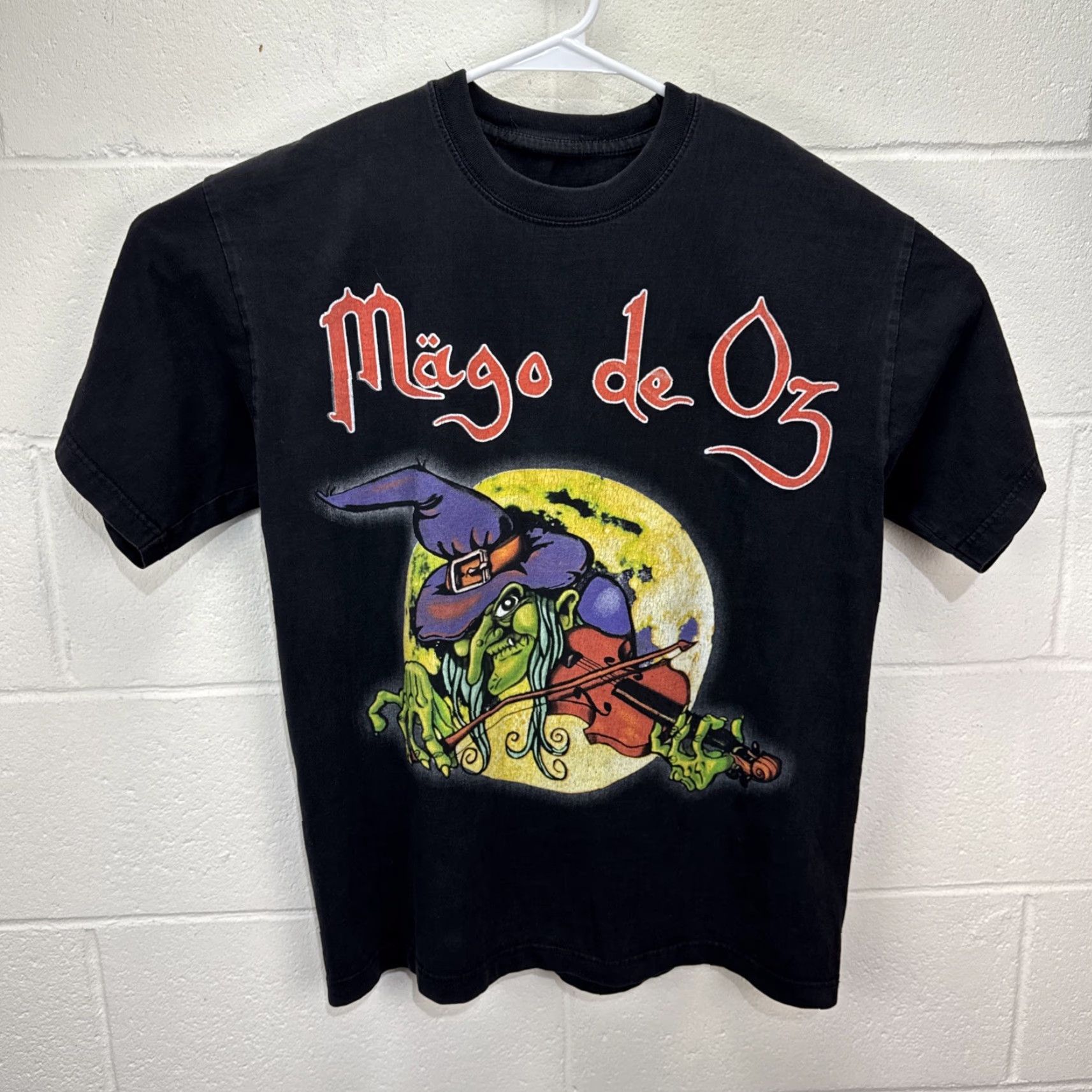 Folk VINTAGE Mago De Oz T-Shirt Large Black Folk Metal Witch Double-Sided 2000s Mens Size US L / EU 52-54 / 3 - 2 Thumbnail